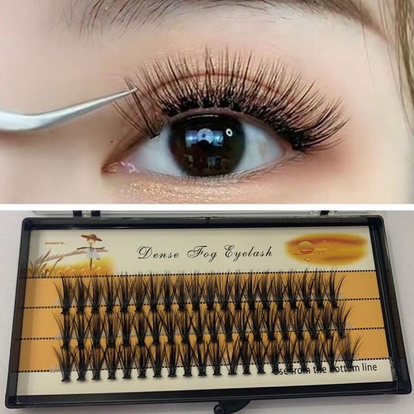 

false eyelashes 30d natural long individual lash 60clusters eyelash extension 30hairs/strand 8-14mm 0.07mm c makeup faux mink flare lashes