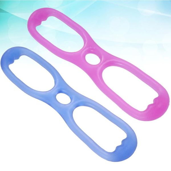 

resistance bands 2pcs 8 word chest developer muscle silicone fitness yoga workout pulling exerciser pull rope body building tool