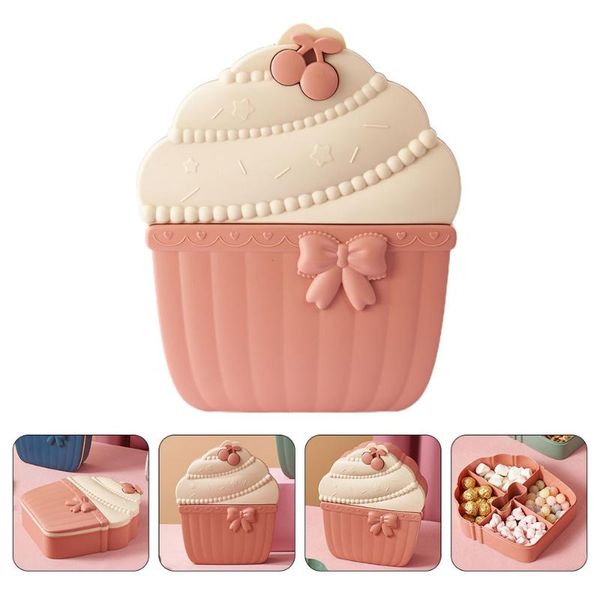 

1pc creative lovely cupcake shaped candy box snack divided storage ) gift wrap
