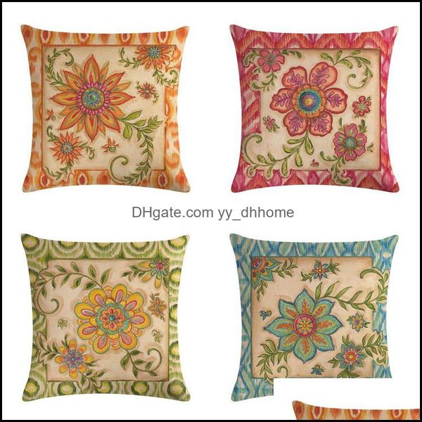 Almofada / almofada decorativa casa têxteis jardim 45 * 45cm er super macio caso para cadeira cama europa aldeia lance fronha ers cair entregar