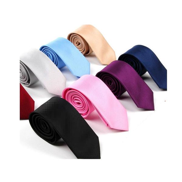 

neck ties quality silk solid color for men 6cm slim classic necktie red blue black tie wedding business shirt corbatas hombre, Blue;purple