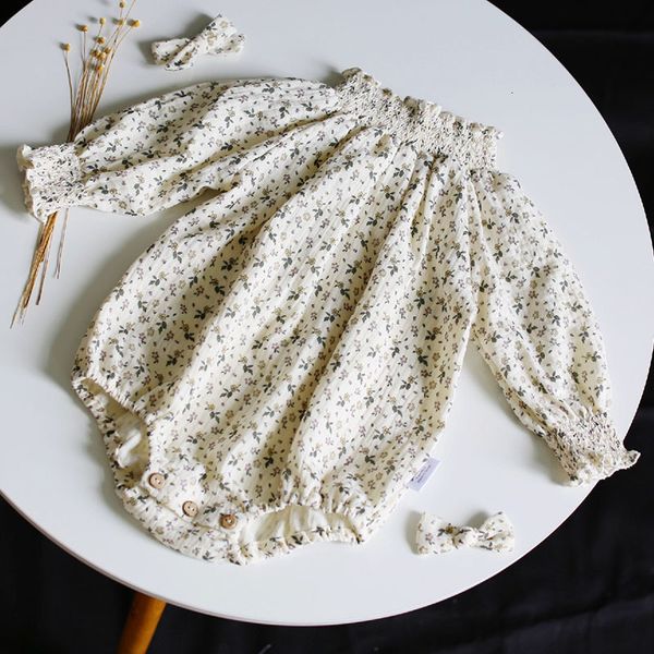 

0-2yrs spring autumn kids girl long sleeve floral rompers infant baby girl newborn rompers clothes baby girl rompers, Blue