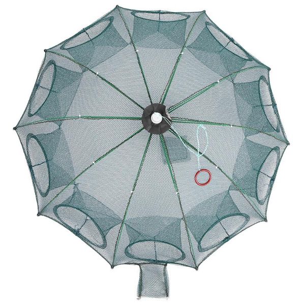 

fishing net reinforced folding network automatic mesh small fish shrimp crab trap bait casting accessories