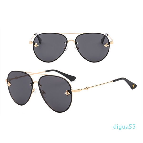 

fashion sunglasses women men designer good quality fashion metal oversized sunglasses vintage female male uv400., White;black