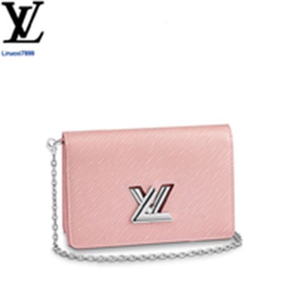 

card brand designer luxury d2f6 m68559 key twist belt chain wallet women pouches real leather long wallets chain holders wallet phone cases, Red;black