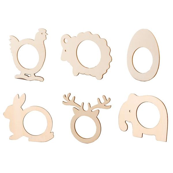 

wooden shape napkin holder rings towel buckles banquet christmas wedding luncheons dinner table supplies