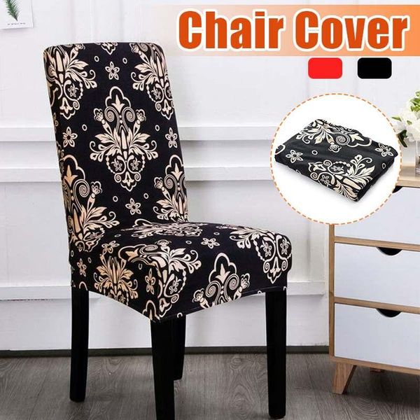 

1/2/4/6pcs printed chair cover spandex stretch elastic slipcovers protectors for dining room party wedding banquet covers