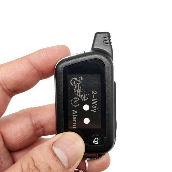 

theft protection two-way anti-theft alarm for motorcycles with start, flameout, double flash car search sensitivity adjustment, remote contr