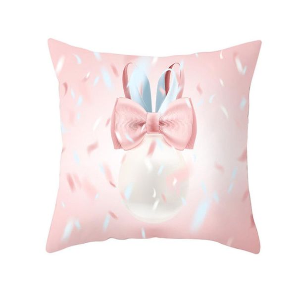 

happy easter cushion cover home decor 45x45cm 1pc eggs print pillow case sofa car pillowcase j13#40 cushion/decorative
