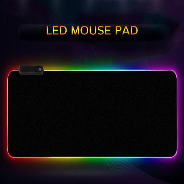 

mouse pads & wrist rests gaming pad rgb large gamer big mat computer mousepad led backlight xxl surface mause keyboard desk