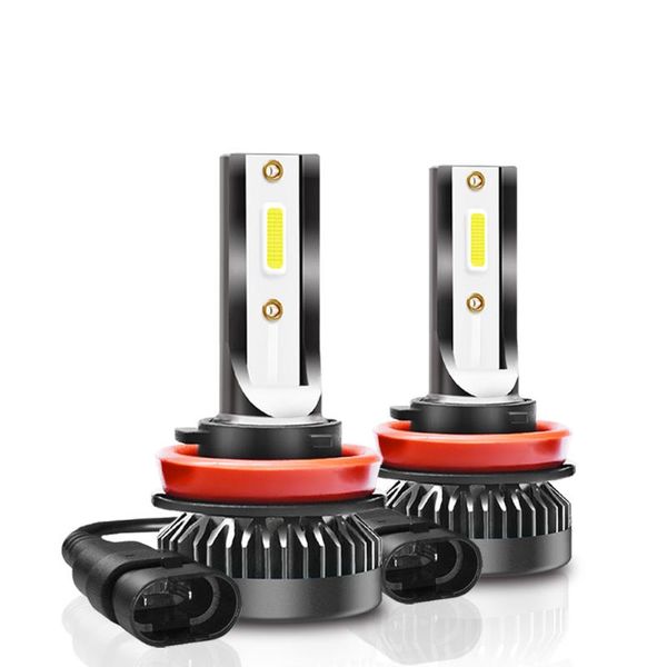 

car headlights 2pcs led headlight bulbs h9 6000k 40w 4000lm lights mini size auto headlamps waterproof long lifespan
