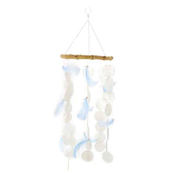 

1pc delicate hanging decoration sea shell wind chime elegant bell pendant decorative objects & figurines