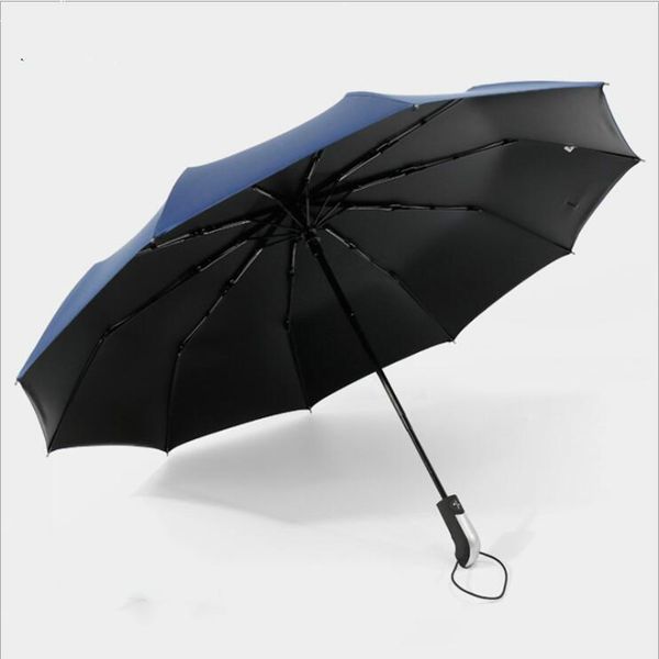 

umbrellas double large umbrella 3 folding automatic business men's ladies sunny windproof sombrilla family rain gear dl60ys