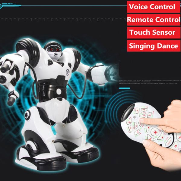 

electric voice command robot educational parent-child play toy remote control robot touch control rc robot can music singing toy