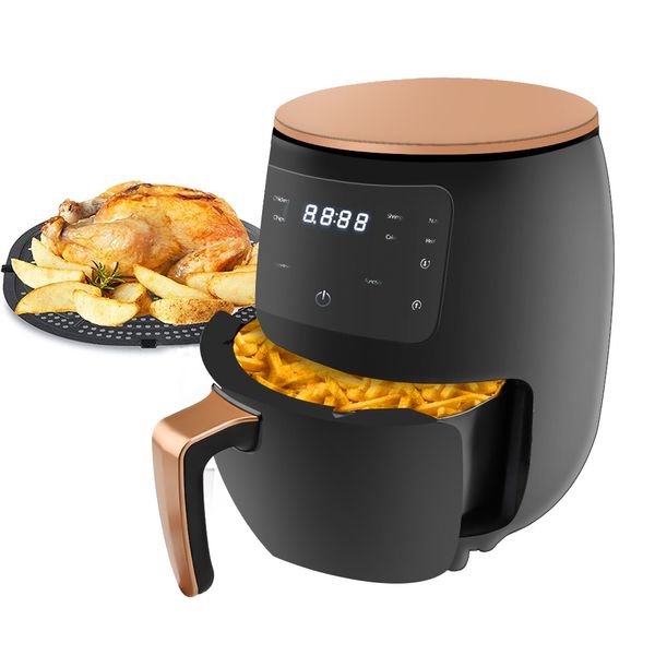 

4.5lmultifunction air fryer pan without oil health fryeres cooker smart touch lcd deep airfryer pizza fryers for french fries 220v