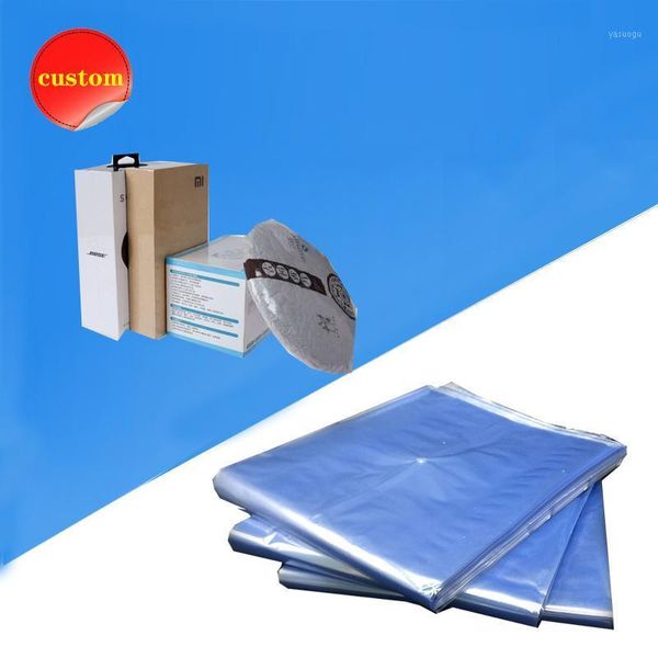 Sacos de Armazenamento Transparente PVC Calor Saco de Filme de Filme Eco Plástico de Recuperação de Embalagens para Sapatos Cosméticos Caixa de Presente Bottle Book