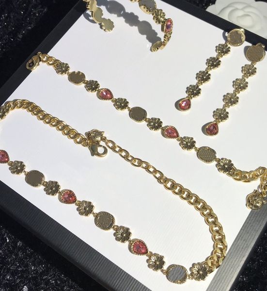 

selling necklace earrings bracelets set for woman chain bracelet brass total bracelets fashion vintage bracelets supply, Black