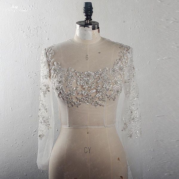 

wraps & jackets rsj154 real job long sleeves silver edged iovry lace appliques square neckline bridal cape for wedding dress, White