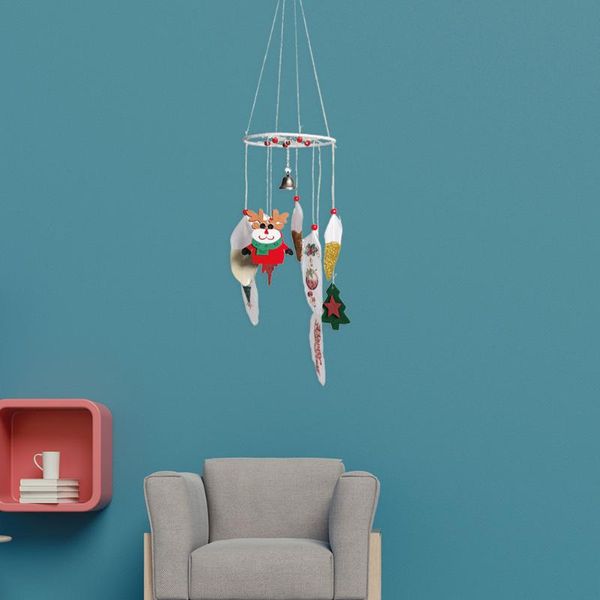 

christmas dream catcher wind chimes handmade pendant bells home wall hanging craft bedroom decoration dreamcatcher decorative objects & figu