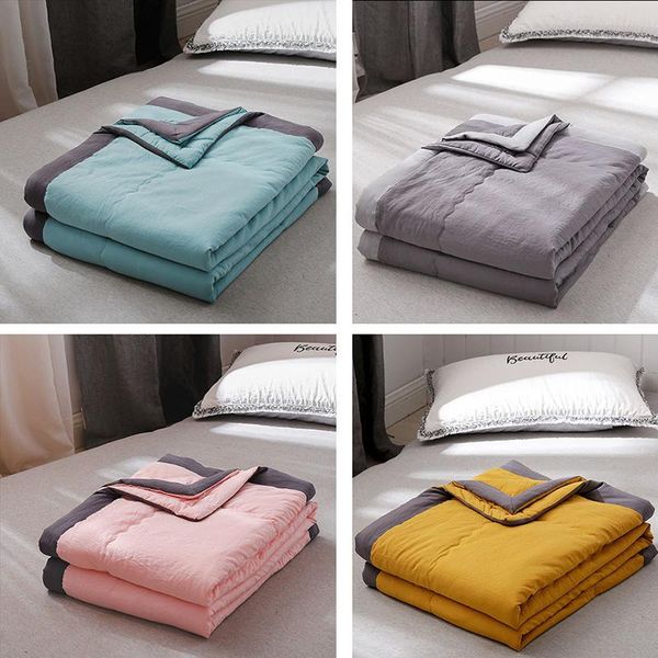 

comforters & sets modern machine washable blanket soft kids thin comforter summer cool quilt washed cotton air condition