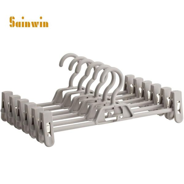 

hangers & racks sainwin 10pcs/lot plastic hanger multi-function pant skirt rack