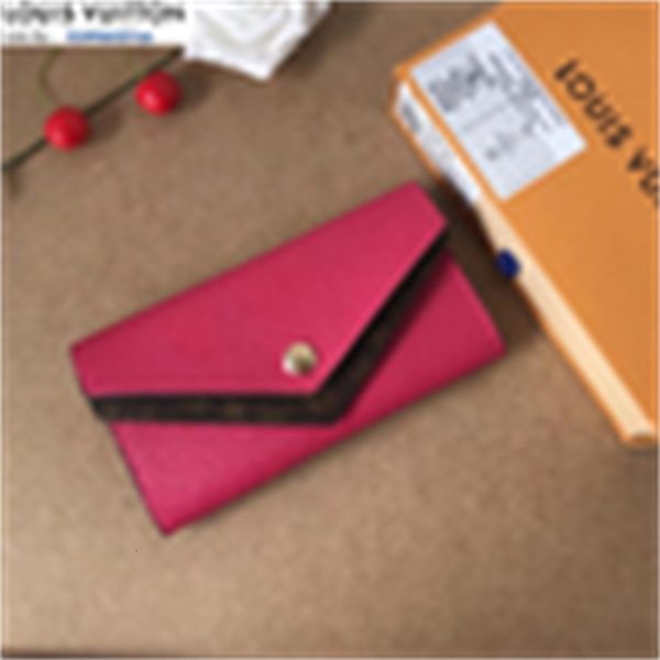 

holders brand designer luxury m64317 grain flap wallet rose red women card real leather long wallets chain wallet pouches key phone cases pu, Red;black