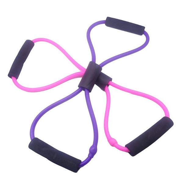 

resistance bands fashion body shaping tools training band yoga exercise tubes figure of eight rally rope shoulder & leg