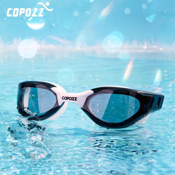 

professional hd anti-fog swim goggles anti-uv glasses large frame silicone swimming glasses for men and women q0113