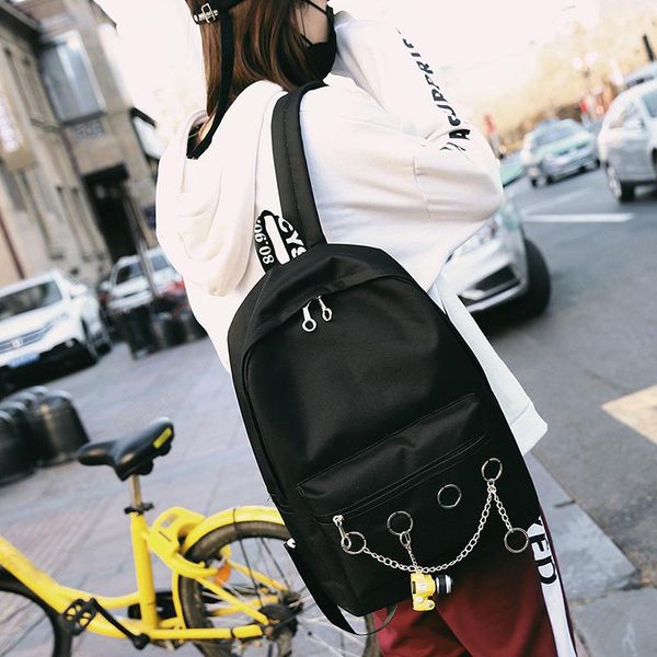 

backpack travel shoulder-bag teenagers female girls women for vintage large split