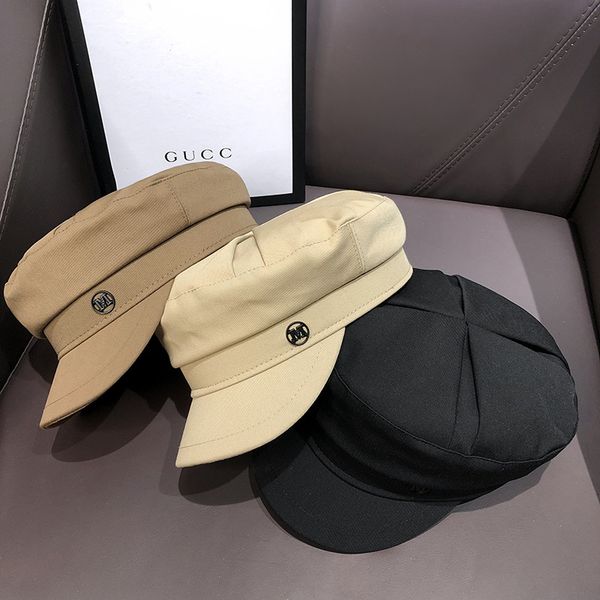 

british celebrity navy hat girl spring and autumn small fragrant wind beret duck tongue korean chao bao children's, Blue;gray