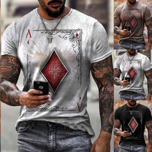 

men's t-shirts fashion 3d printing streetwear summer short-sleeved o round neck men sports t-shirt punk style male casual clothes, White;black