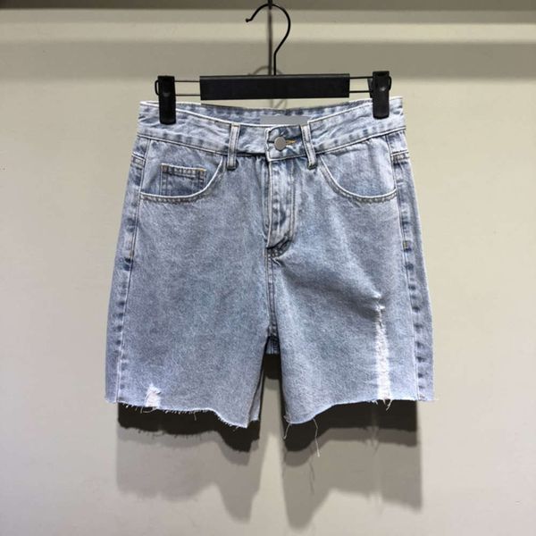 

summer fashion temperament high waist thin tube casual denim shorts women, Blue