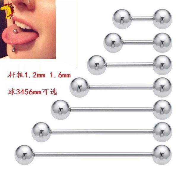 

tongue titanium steel tongue puncture jewelry bridge barbell basic