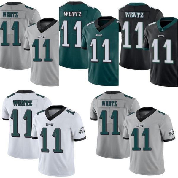 

philadelphia eagles men #11 carson wentz women youth jersey, Black;red