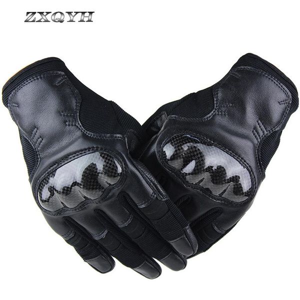 

sports gloves zxqyh outdoor full finger tactical climbing hiking protection mittens military combat army cycling sport glove, Black