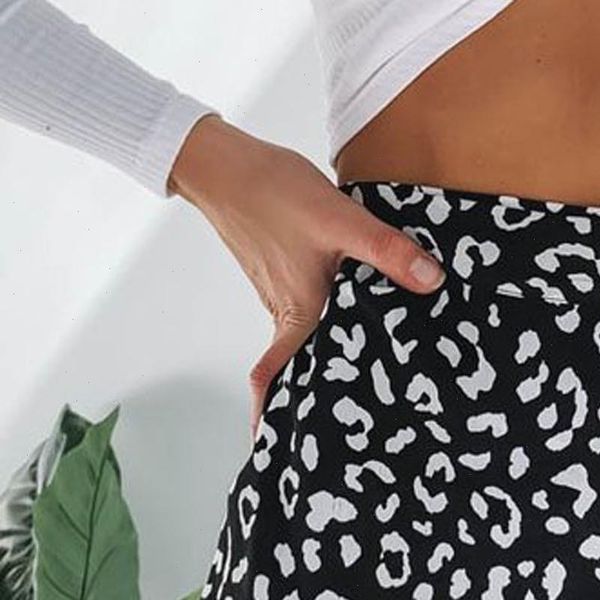 

summer fashion casual print womens skirts ruffles a line pleated lace up bandage short faldas mujer moda, Black