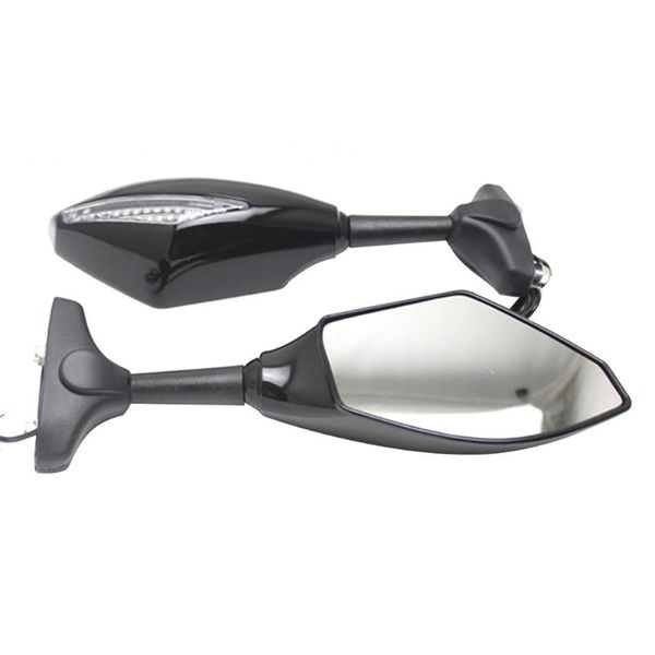 

motorcycle mirrors accessories clear universal durable motorbike for styling led light racing turn signal easy install rearview mirror