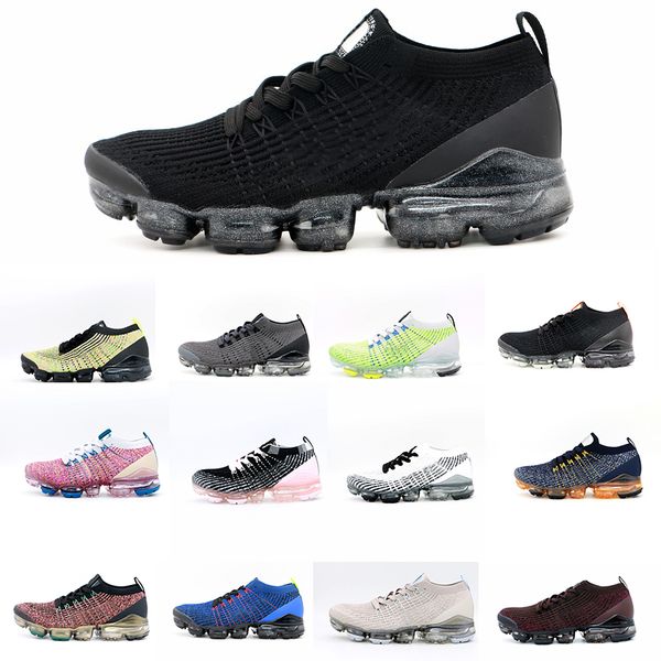 

cushion fk 3.0 running shoes fly cny triple volt black metallic gold multi-color light moon mango pure platinum white knit bred racer men wo