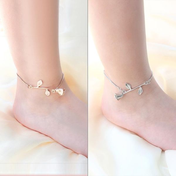 

bangle fashion alloy rose bracelets on hand fine elegant adjustable for woman party valentine's day jewelry, Black