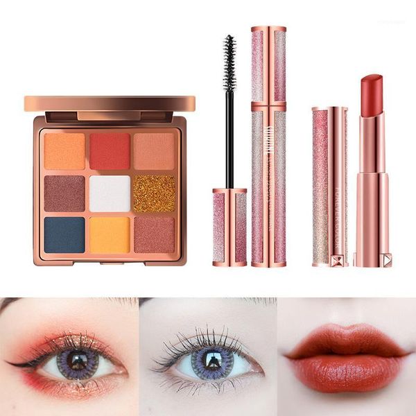 

xixi cosmetics makeup set lipstick eye shadow mascara full beauty combination for women comestic beginner tslm11