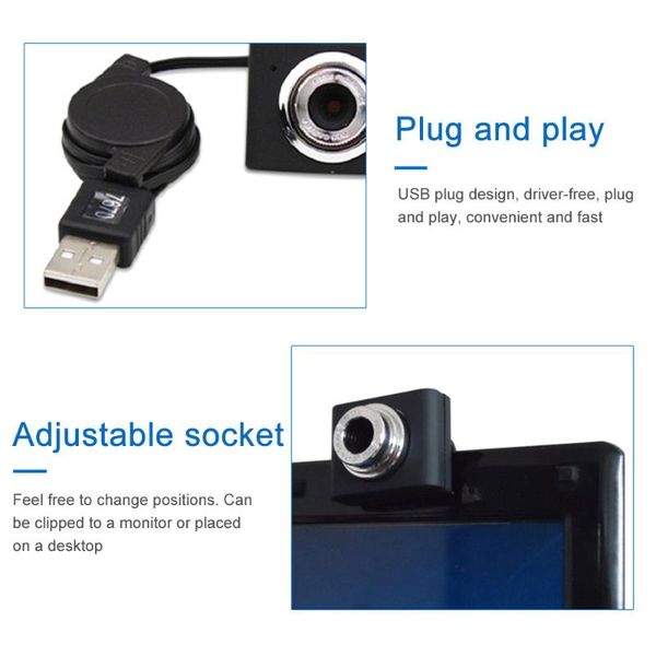 

webcams usb 2.0 hd 720p webcam cmos sensor digital video camera for pc lapnotebook computer clip-on