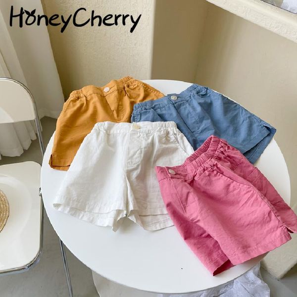 

shorts summer 2021 4 color solid baby pants girl, Black
