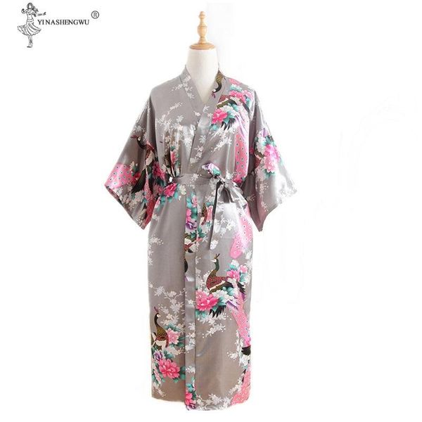 

vintage female soft long robe with novelty wedding bride bridesmaid dressing gown kimono bathrobe night dress  women's sleepwea, Black;red