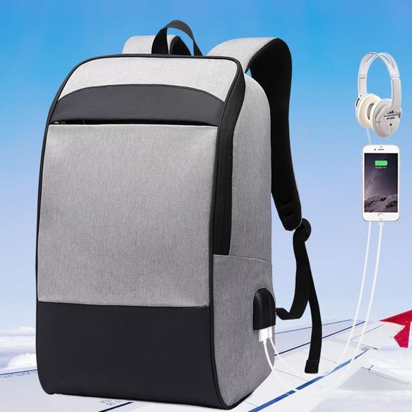 

backpack men anti theft laplarge capacity waterproof usb charging -opk