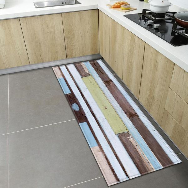 

carpets wood grain pattern entrance doormat kitchen mat living room bedroom anti-slip carpet home bath hallway balcony floor decor rug