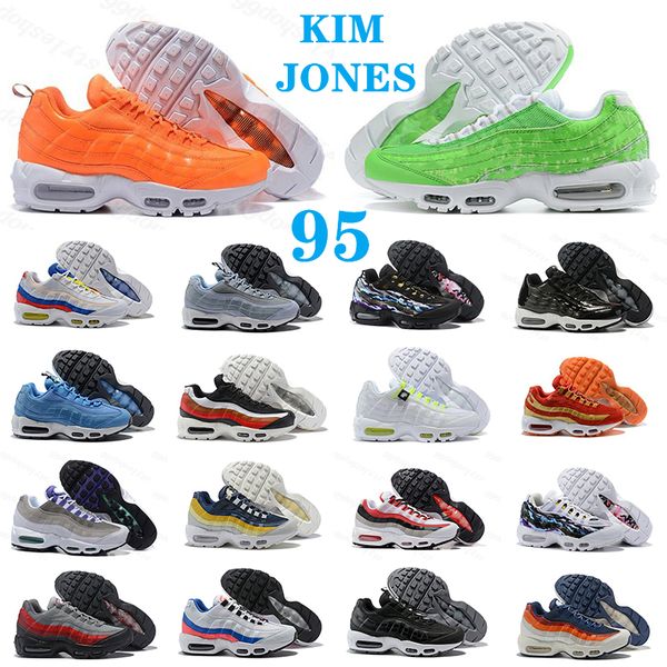 

wholesale ultra 95 og x 20th anniversary men casual shoes sports shoes 95s trainer air black sole grey blue chaussures tennis shoe