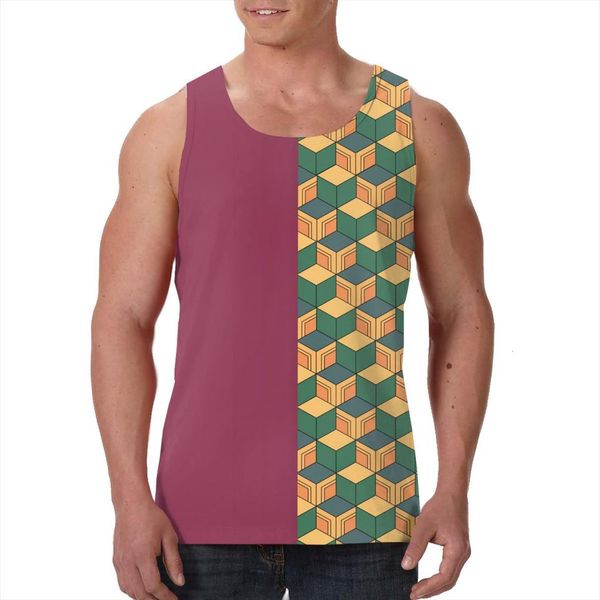 

gyms clothing bodybuilding tank bodybuilder mens demon slayer singlet sleeveless men, White;black