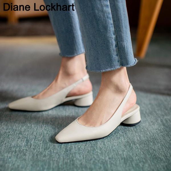 

spring summer shoes woman pointed toe low heels buckle slingback women's wedding party women khaki sandals dress, Black