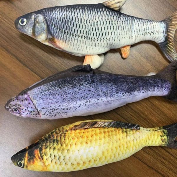 

cat toys 30cm electronic pet toy electric simulation fish for dog chewing playing biting supplies simulated