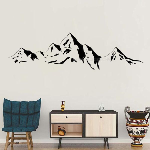 

wall stickers mountain silhouette decal mountains for living room modern kids nursery murals decoration ll2588